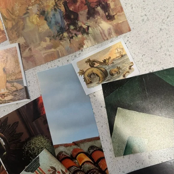 Junk Journal Kit - green&yellow eclectic oddities aesthetic - Picture 6 of 12